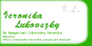 veronika lukovszky business card